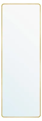 Obrázek produktu pro Obdélníkový zrcadlo s hliníkovým rámem | Světlé zlato | 160 x 50 cm