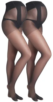 Produktbild von Umstandsstrumpfhose 15 DEN Schwangerschaft 2er Set blickdicht