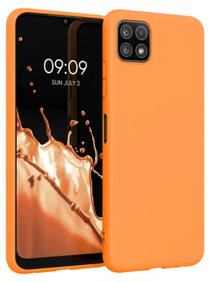 Produktbild von kwmobile Handyhülle für Samsung Galaxy A22 5G Hülle - TPU Case - Kabelloses Laden - Schutzhülle Cover in Fruity Orange