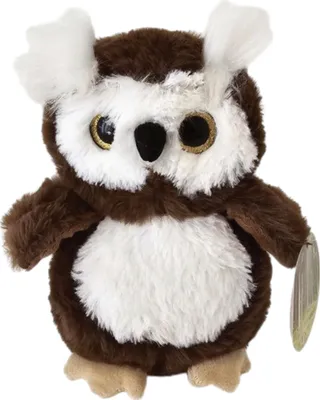 Produktbild von GIRST Plüsch Eule stehend Kinder Kuscheltier braun