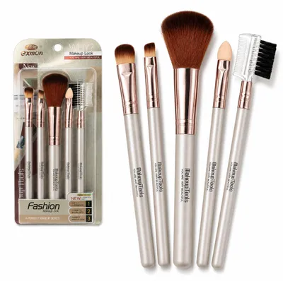 Image de Lot de 5 pinceaux de maquillage professionnels, productTiles.product.images.aiGenerated