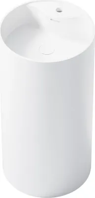 Produktbild von Steinberg Serie 445 Standwaschtisch, rund, 450x450x900mm, SOLIDSurface, 1 Hahnloch, mit Überlauf, Mattweiß, 4456600W