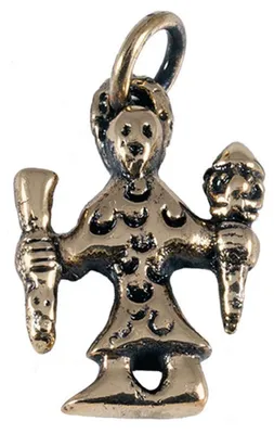 Produktbild von Wikingeranhänger Schmuck Anhänger Bronze - Wikinger - 29x21mm