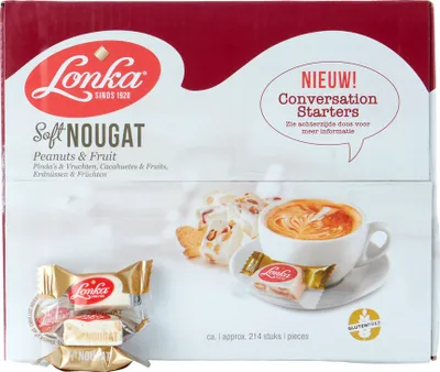 Produktbild von Lonka Soft Nougat Peanuts & Fruit 2,57kg