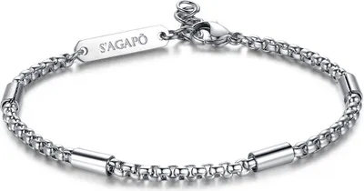 Obrázok produktu pre Náramky Sagapò Silver Collection Ripple - muž