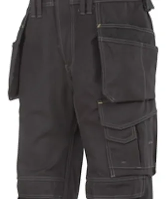 Produktbild von Snickers Canvas Kombi-Arbeitshose m. Holstertaschen, EN 14404 Schwarz-260