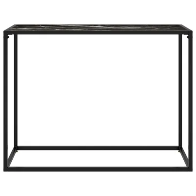 Immagine prodotto di Tavolo Consolle Nero 100x35x75 cm in Vetro Temperato