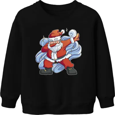 Obrázek produktu pro Dabing Santa Clause - vánoční dárek Uni dětský vánoční svetr, černý, 116 ks