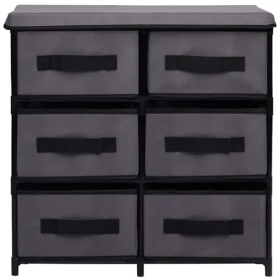 Produktbild von "Winterschlussverkauf " Schrank mit 6 Schubladen 55×29×55 cm Grau Stahl NeuMöbel 5405097