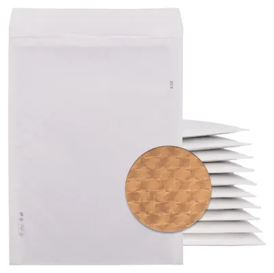 Produktbild von 100x Papierpolstertaschen 370x480 mm selbstklebend weiß