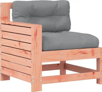 Produktbild von vidaXL Gartensofa mit Armlehne und Kissen Massivholz Douglasie