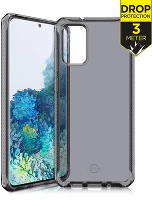 Produktbild von ITSkins SpectrumClear Handyhülle für Samsung Galaxy S20 Plus Hülle Flexibles TPU Backcover Stoßfest - Schwarz