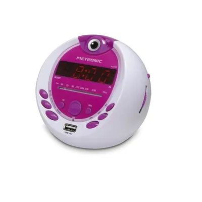 Obrázek produktu pro Metronic Miss Angel digitální dětské radiobudíky s projekcí, USB, přehrávání MP3