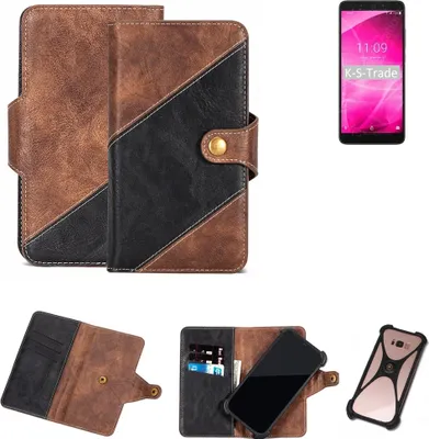 Produktbild von K-S-Trade Handy Hülle Schutz Hülle Schutzhülle Bookstyle Case kompatibel mit T-Mobile REVVL 2 Plus Handy Cover Hülle Schutztasche 1x