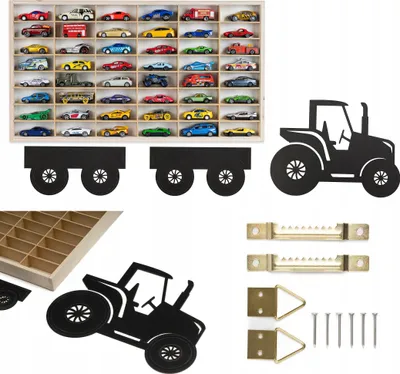 Produktbild von Hot Wheels Auto-Regal-Organizer Für Federn 48 Für Kinder Matchbox