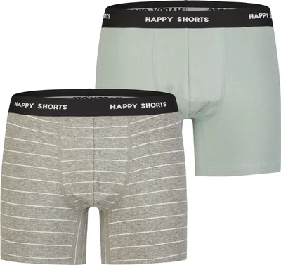 Produktbild von Happy Shorts Herren Retro Boxer 2-Pack Classic - Stripe - Größe XL