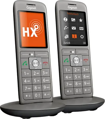 Zdjęcie produktu dla Gigaset CL660HX, Telefon analogowy/DECT, Zestaw słuchawkowy bezprzewodowy, Głośnik, 400 wejścia, Nazwa i identyfikacja dzwoniącego, Antracyt, Czarny