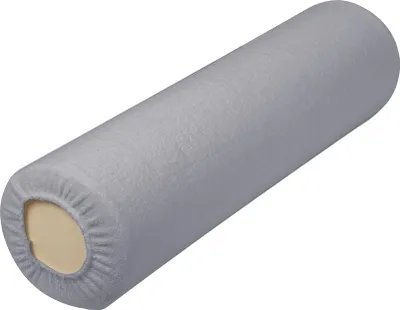 Produktbild von Habys Frottee-Spannbezug, Bezug für Lagerungsrolle | universell, hygienisch, komfortabel | schützt Polsterung | Grau 15x60