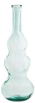 Glas-Bodenvaas transparent 28x28x75 cm