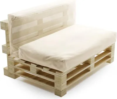 Image de Coussin Palette Déhoussable Imperméable BANANAIR 120 x 60 cm Beige