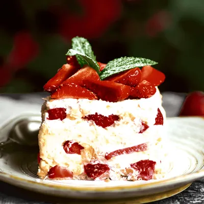 Produktbild von RP 20 Servietten Strawberry Cake - Erdbeertorte 33x33cm