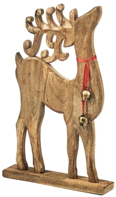 Produktbild von Kobolo Weihnachtsdeko Dekofigur Rentier RUDOLFO aus Holz