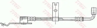Produktbild von Trw Bremsschlauch Vorderachse PHD402