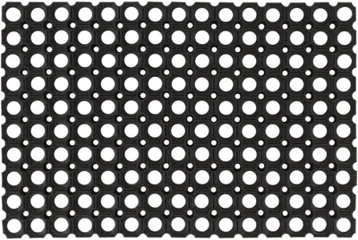 Produktbild von 5 Gummimatten, 16 mm stark, 40 x 60 cm, aus 100 % Gummi, rutschfest und wetterfest für Innenbereiche, Außenbereiche, Terrasse, Garage und Werkstatt