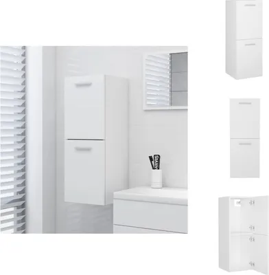 Produktbild von vidaXL Badezimmerschrank Weiß 30x30x80 cm Holzwerkstoff - Badezimmermöbel-Sets