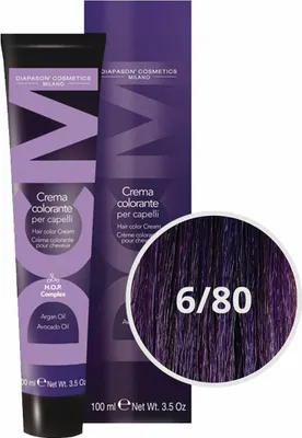 Produktbild von Diapason Haarfarbe Diapason Color Hair Color Cream 6/80 Dark Intense Violet Blond