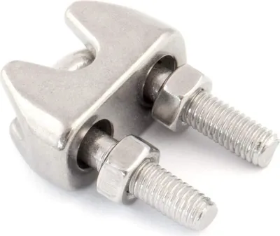 Produktbild von Edelstahl BÜGEL 5mm  5 Stück    Klemme Drahtseilklemme Seilklemme V4A