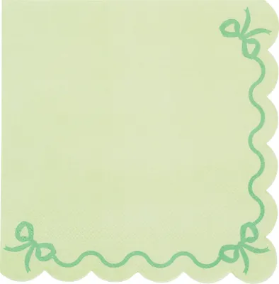 Image de Serviettes « Rüsche » 12 pièces/33 x 33 cm | Vert
