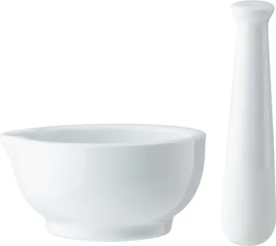 Image de Mortier, 6 x 12,2 CM, Porcelaine, Blanc - Mikasa | Craie