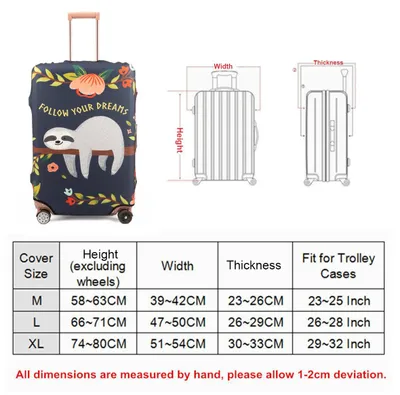Image de Housse de protection pour valise, motif chat, extensible, de 58 à 81 cm, pour valises de voyage