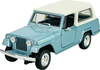 Produktbild von Welly 1967 Jeepster Commando Roadster Blau Maßstab 1:24 Modellauto 24117