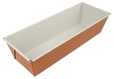Image de Moule à cake Dr. Oetker 30 cm « DieMaus », moule à pâtisserie rectangulaire, moule à gâteau haut de gamme en tôle d'acier, avec revêtement antiadhésif renforcé de céramique (couleur : orange souris/crème)