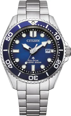 A close-up studio shot of a men's wristwatch.
