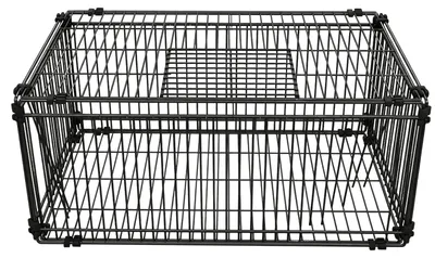 Klappbarer Taubenkäfig, Metall, 60x40x26 cm, 4 Eingänge