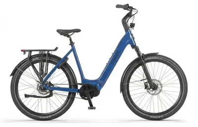 Produktbild von Tomos EB 22 - E-Bike - 28 Zoll - 250W Motor - 160 km Reichweite - Hydraulische Scheibenbremsen - 748Wh Akku - Tiefeinsteiger - Saphirblau Glänzend