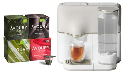 Produktbild von Avoury One Teemaschine – Premium Teemaschine für perfekten Teegenuss (Silver White, im Bundle)