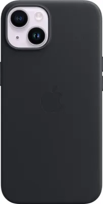 Image de Apple Etui en cuir pour iPhone 14 bk avec MagSafe - minuit