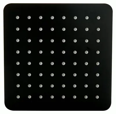 Produktbild von Regendusche Edelstahl-Duschkopf DPG2023 superflach in Schwarz - 20 x 20 cm