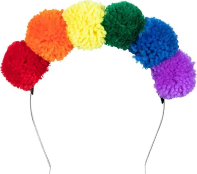 Produktbild von Hippie Regenbogen Haarreif - Fasching Karneval