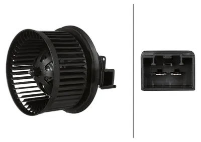 Obrázok produktu pre Ventilátor interiéru 12 V 198 W 2-pólový HELLA pre napr. FORD FIESTA