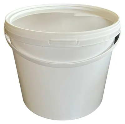 Produktbild von SILPLAST Eimer mit Deckel 5L x 1 Kunststoffeimer 5 Liter lebensmittelecht stapelbar Plastikeimer leer Weiß
