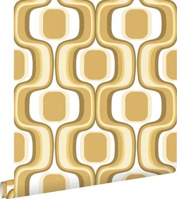 Obrázek produktu pro ESTAhome tapeta retro ornamenty okrově žlutá a hnědá 50 x 900 cm
