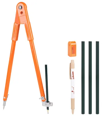 Obrázok produktu pre Kružidlo 40 cm, pre spracovanie dreva, s ceruzkou a značkovacou ceruzkou