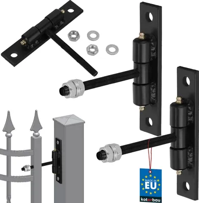 Obrázok produktu pre KOTARBAU® Sada 2 dverových závesov M10x100 mm Nastaviteľná dlhá maznica Guľôčkové ložisko pre ľahký pohyb