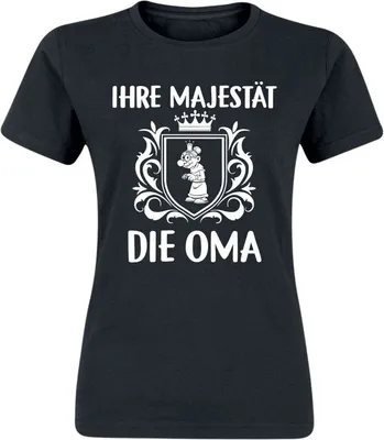 Produktbild von Sprüche T-Shirt Damen Ihre Majestät die Oma schwarz M