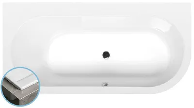Immagine prodotto di Vasche da bagno Polysan - Vasca asimmetrica, 1650x800x480 mm, sinistra, bianco 33611S